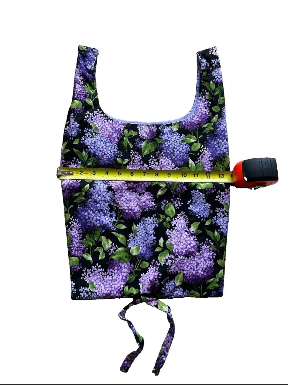 Vintage Floral Bucket Bag Purple Lilacs Fairycore Boho Grandmacore Ren Faire